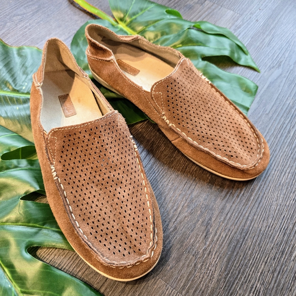 Olukai Nohea Perf Brown Suede Shoes